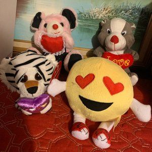 BUNDLE of 4 Stuffed Plush Toy